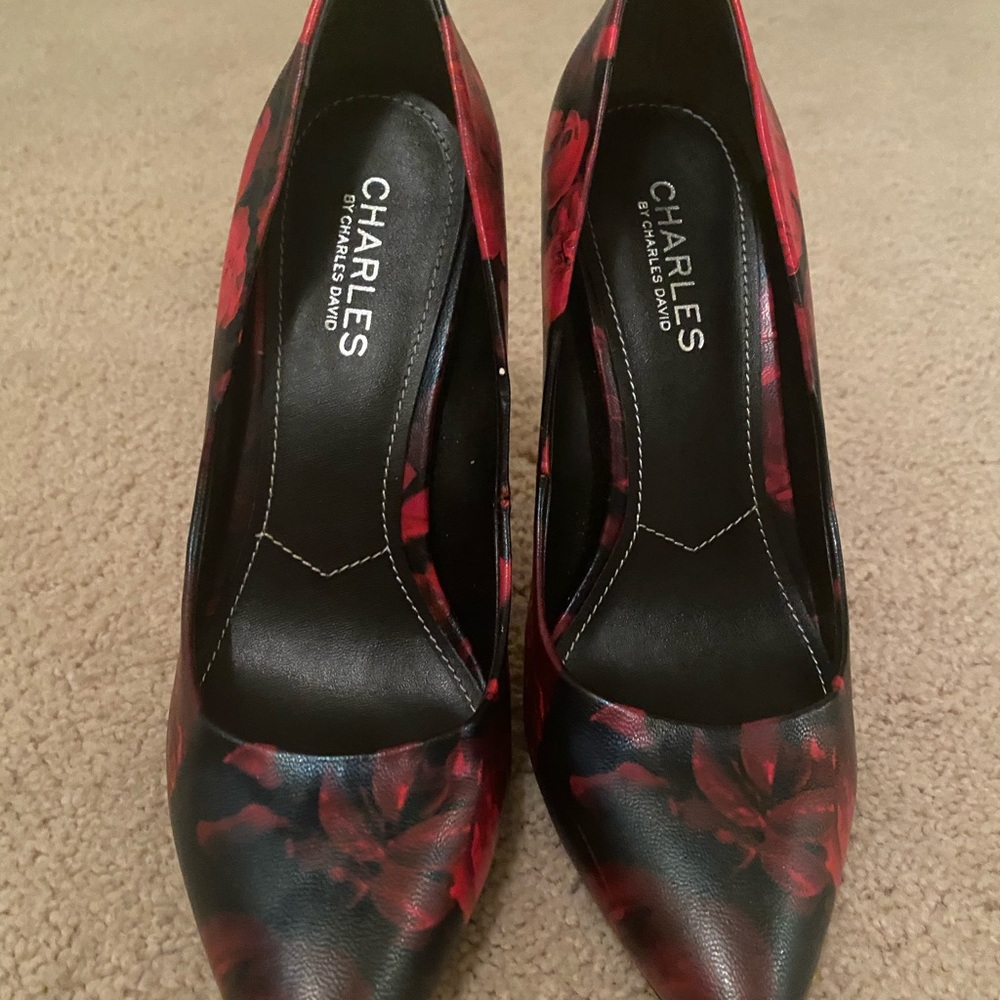flower high heels